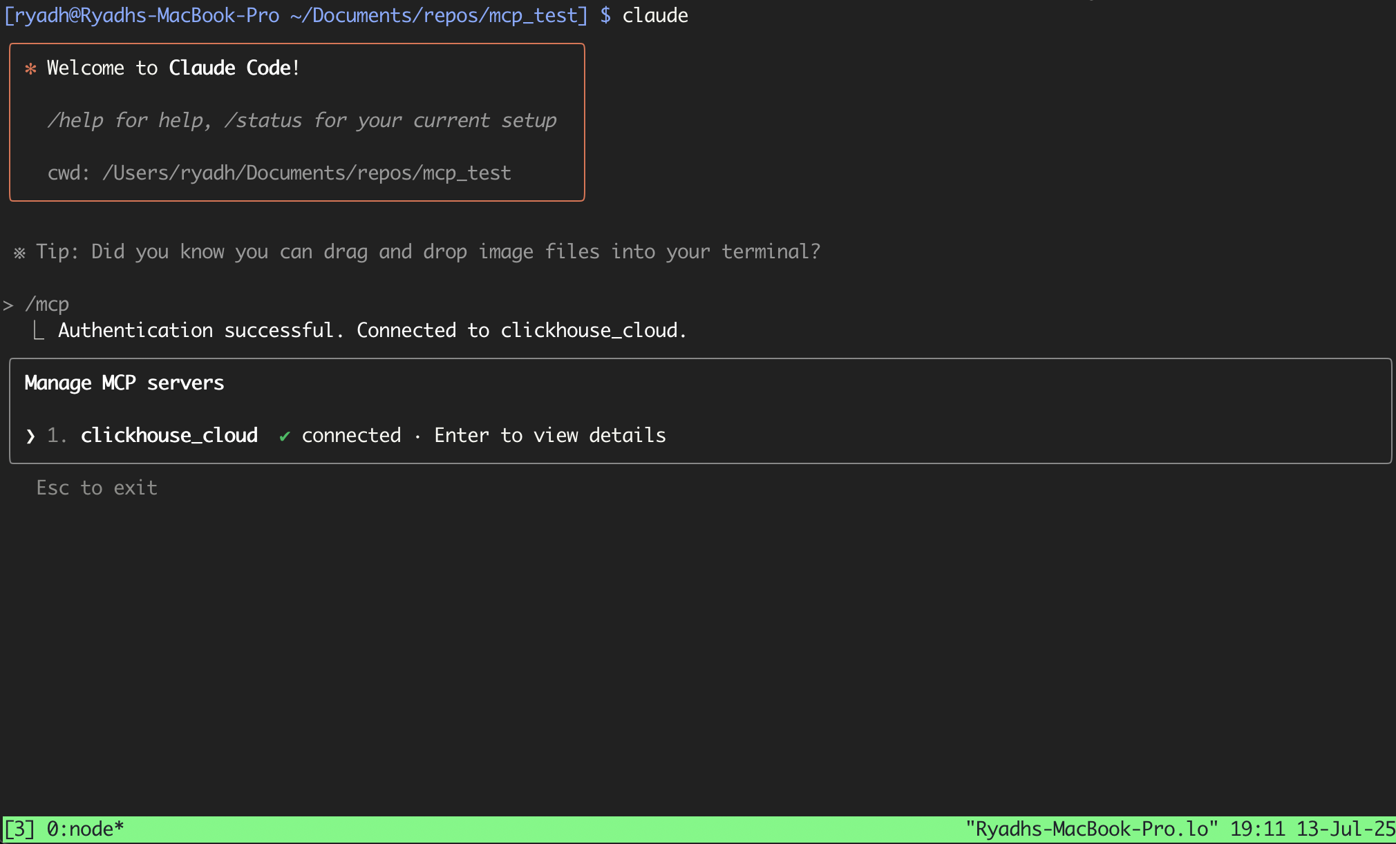 Claude Code MCP success